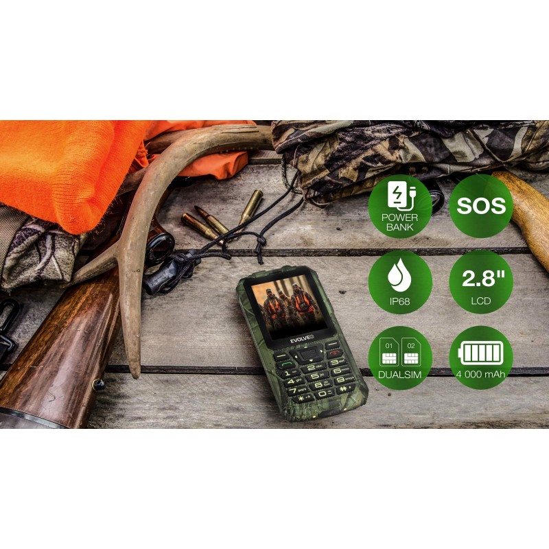 StrongPhone Z6, vodoodporen, vzdržljiv, Dual SIM, lovska