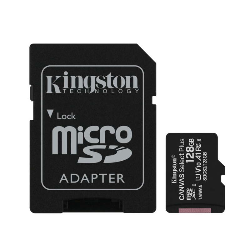 Spominska kartica KINGSTON Canvas Select Plus microSD 128GB