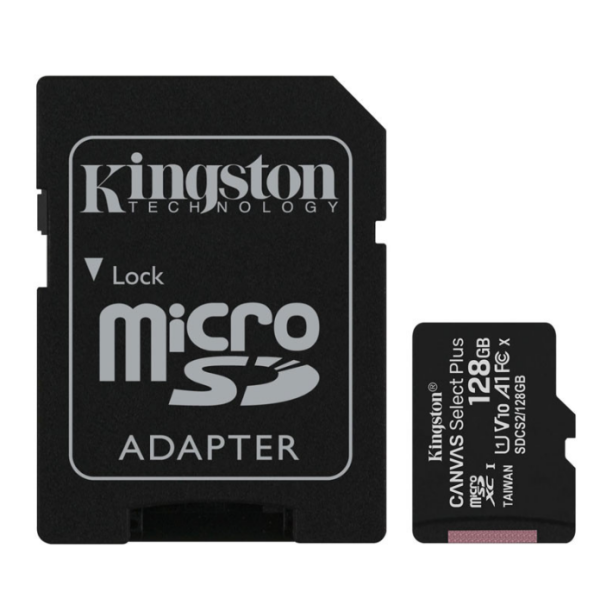 Spominska kartica KINGSTON Canvas Select Plus microSD 128GB