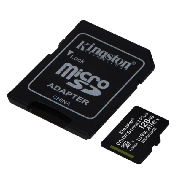 Spominska kartica KINGSTON Canvas Select Plus microSD 128GB