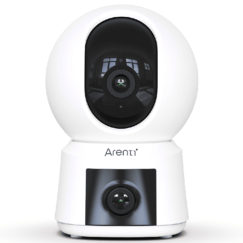 P3TT 3MP UHD Notranja kamera z dvema objektivoma, vrtenjem in nagibanjem, 2,4 GHz in 5 GHz, dvopasovna WiFi