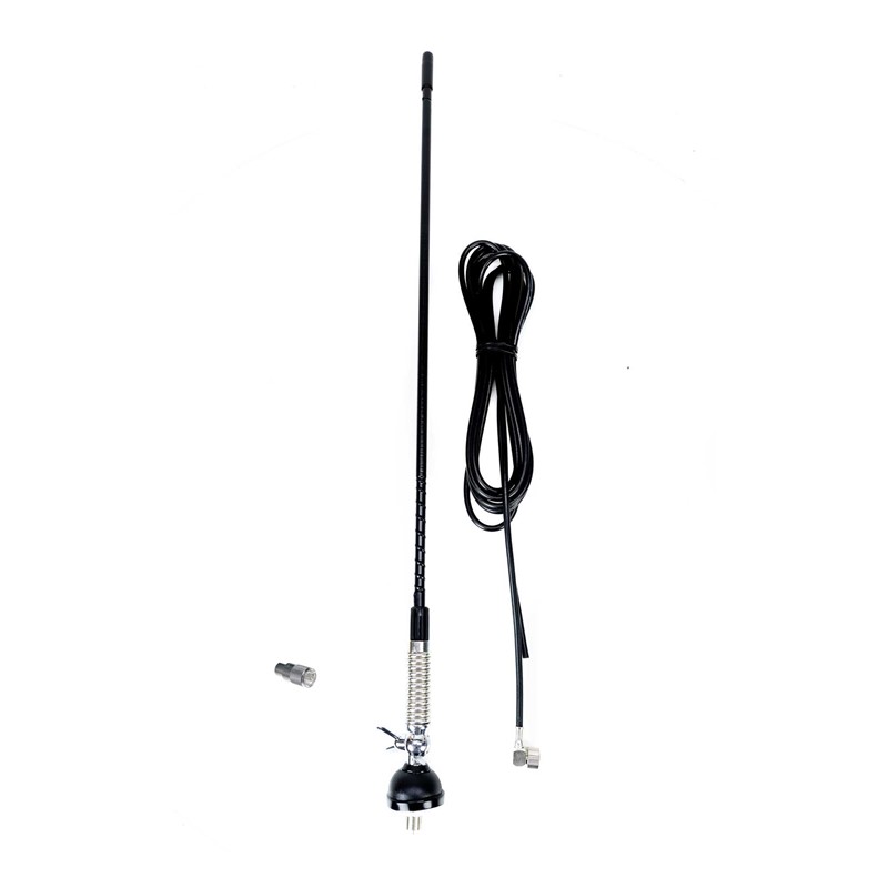 CB PNI S60 antena z metuljčkom, dolžina konice 59 cm, z nosilcem, 4 m kablom in PL vtičem, steklena vlakna