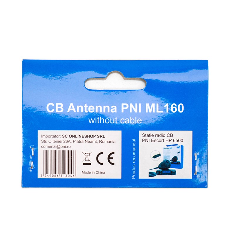 Antena CB PNI ML160, dolžina 145 cm, 26-30MHz, 600 W, brez kabla