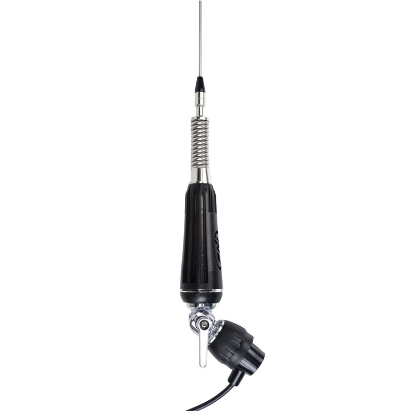 Zložljiva antena CB PNI LED 1000, dolžine 100 cm, s kablom in fiksnim nosilcem v obliki metulja, 26-30 MHz, 300 W, sveti med prenosom