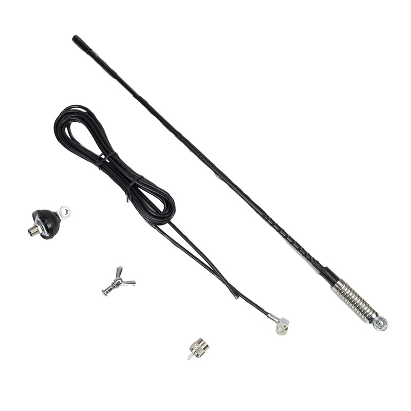 CB PNI S60 antena z metuljčkom, dolžina konice 59 cm, z nosilcem, 4 m kablom in PL vtičem, steklena vlakna