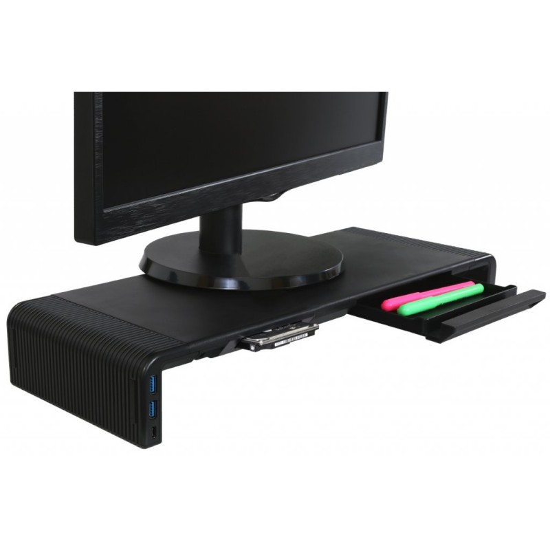 DeXy 3 HDD, stojalo za monitor z ohišjem za HDD