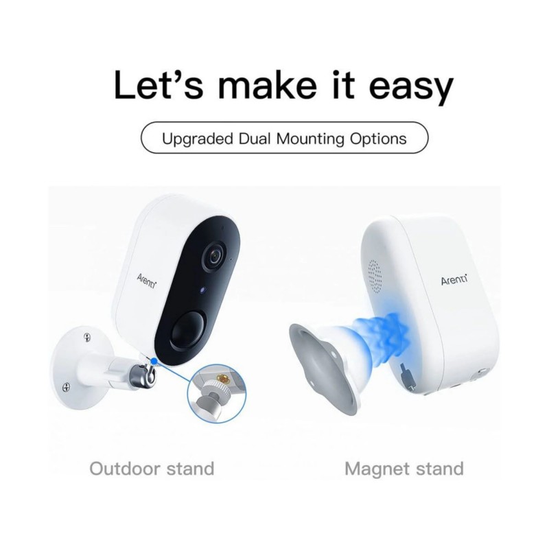 GO1 & SP brezžična zunanja kamera s baterijo za polnjenje in solarni panel