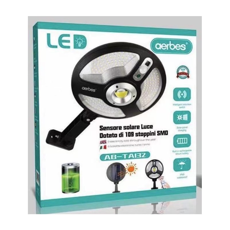 Solarna Led svetilka AB-TA132 + senzor