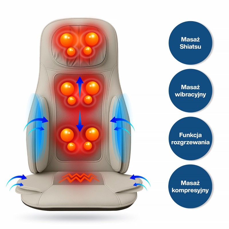 Masažna blazina Shiatsu Olympia – bež