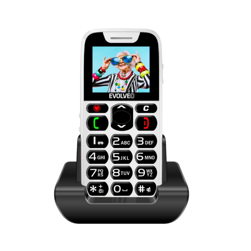 GSM aparat EasyPhone - Bele barve Odprta embalaža