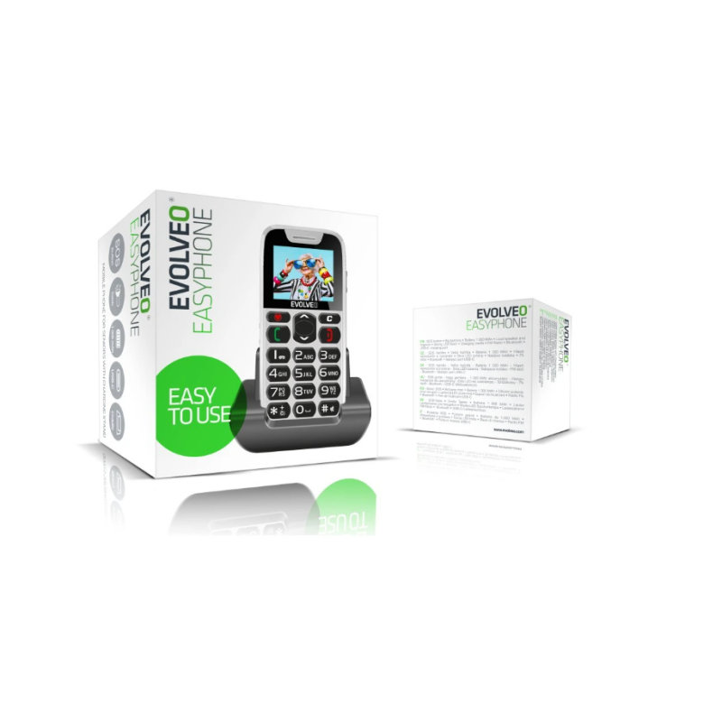 GSM aparat EasyPhone - Bele barve Odprta embalaža
