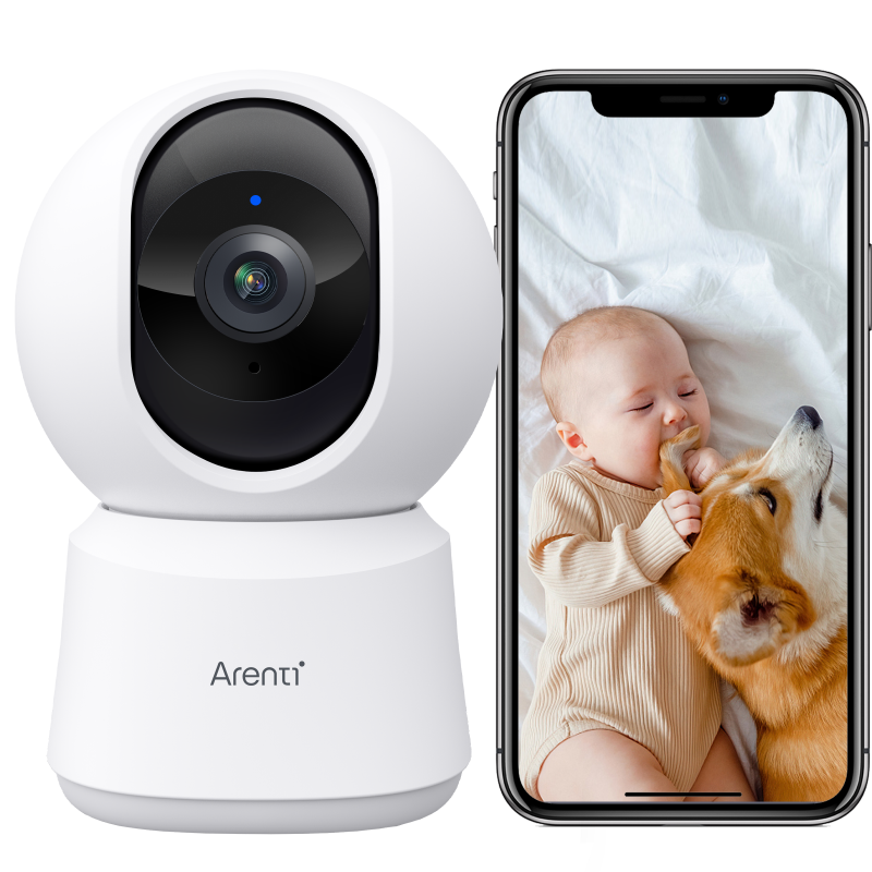 P2T nadzorna kamera, notranja,3MP UHD, varuška, Arenti