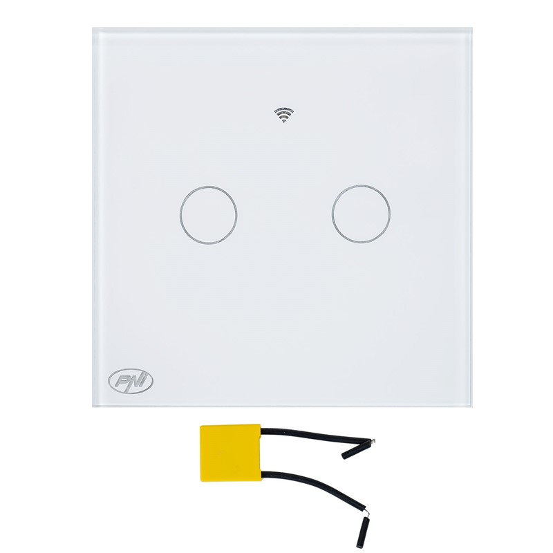 Pametno stikalo s SafeHome PT202L WiFi touch, 10A, upravljanje prek aplikacije Tuya Smart