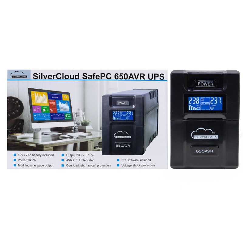 UPS SilverCloud SafePC 650AVR