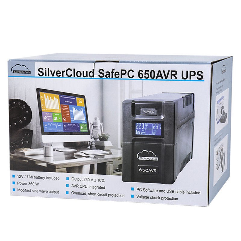 UPS SilverCloud SafePC 650AVR