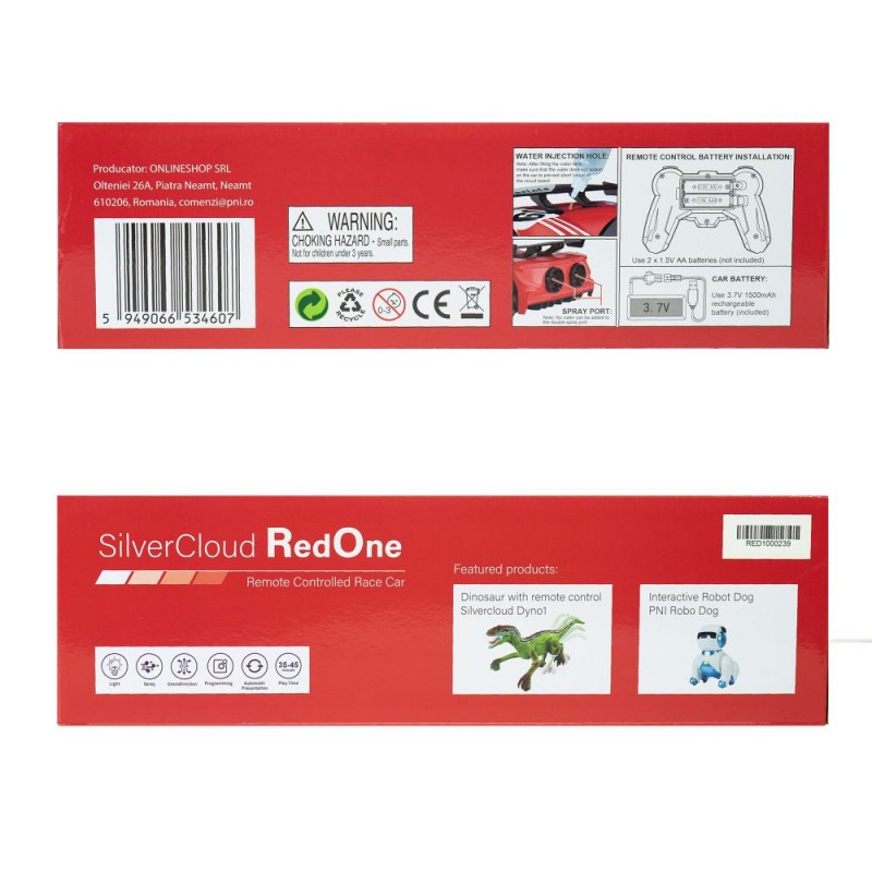 Vozilo Silvercloud Red01 z daljincem