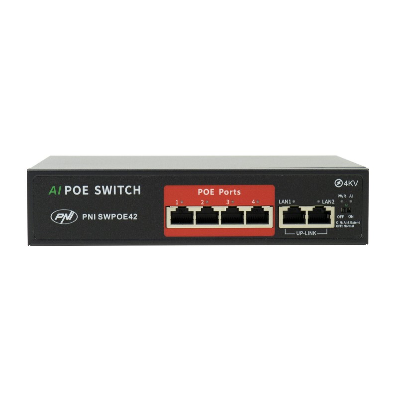 PNI Stikalo POE SWPOE42 4port