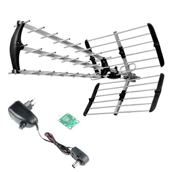 ATD 25S DVB-T TV antena, črna