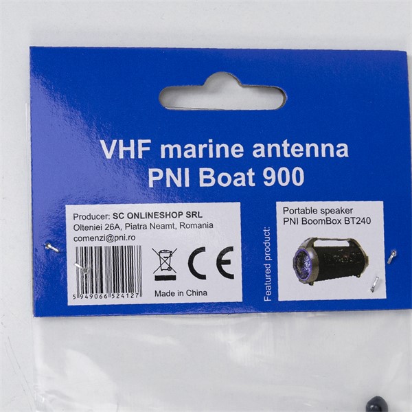 Pomorska antena PNI Boat 900 iz vlaken 50W, 154-161,6 MHz, 98 cm, za čolne, plovila