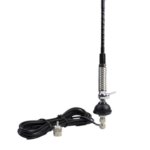 CB PNI S60 antena z metuljčkom, dolžina konice 59 cm, z nosilcem, 4 m kablom in PL vtičem, steklena vlakna
