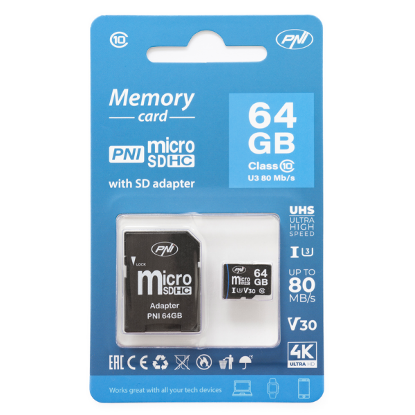 Spominska kartica  microSD 64GB (slika je simbolična)