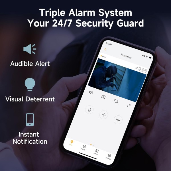 OP1 nadzorna kamera, Zunanja,4MP UHD, 2,4 in 5,8GHz, Arenti