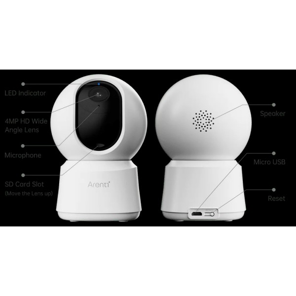 P2F nadzorna kamera, notranja,5MP UHD, 2,4 in 5,8GHz, Arenti