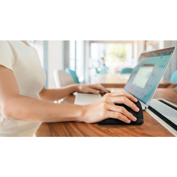 Evolveo Miška TwinVerti črne barve