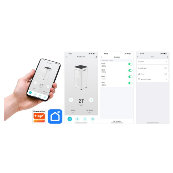 Pametna prenosna klimatska naprava SummerICE9, 9000 BTU, WiFi+Bluetooth
