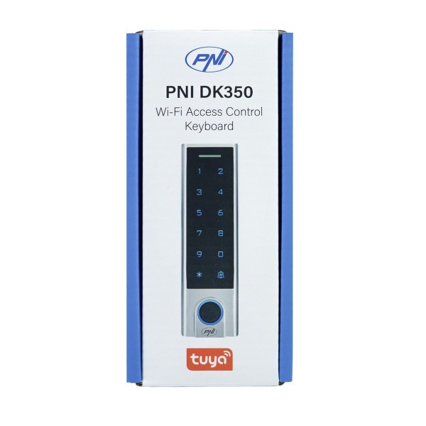 DK350  Tipkovnica za kontrolo dostopa WiFi, prstni odtis, PIN, RFID kartica, IP66, aplikacija