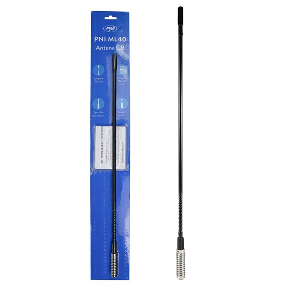 CB antena PNI ML40, dolžina 57 cm, priložen adapter z navojem M6 na M5