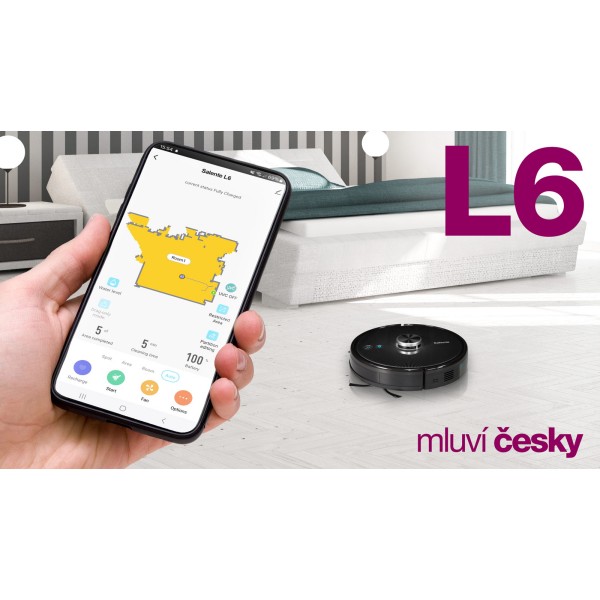 Salente L6 – robotski sesalnik z lasersko navigacijo in mokrim brisanjem