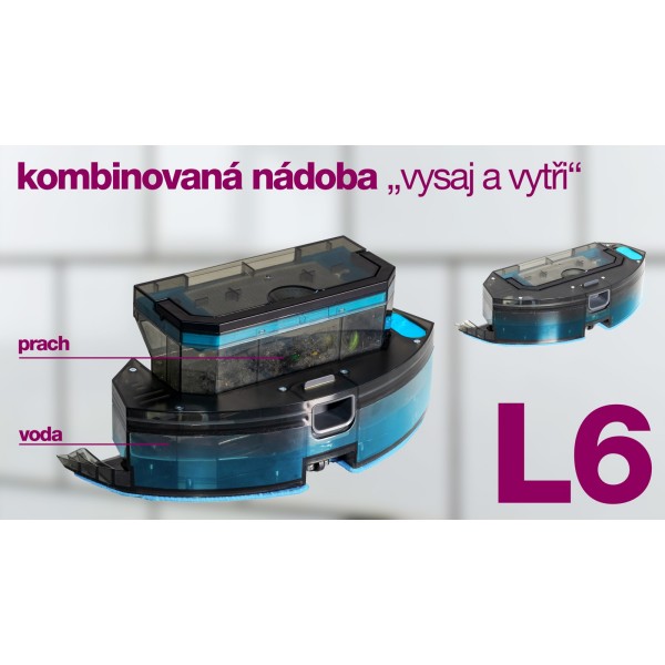 Salente L6 – robotski sesalnik z lasersko navigacijo in mokrim brisanjem