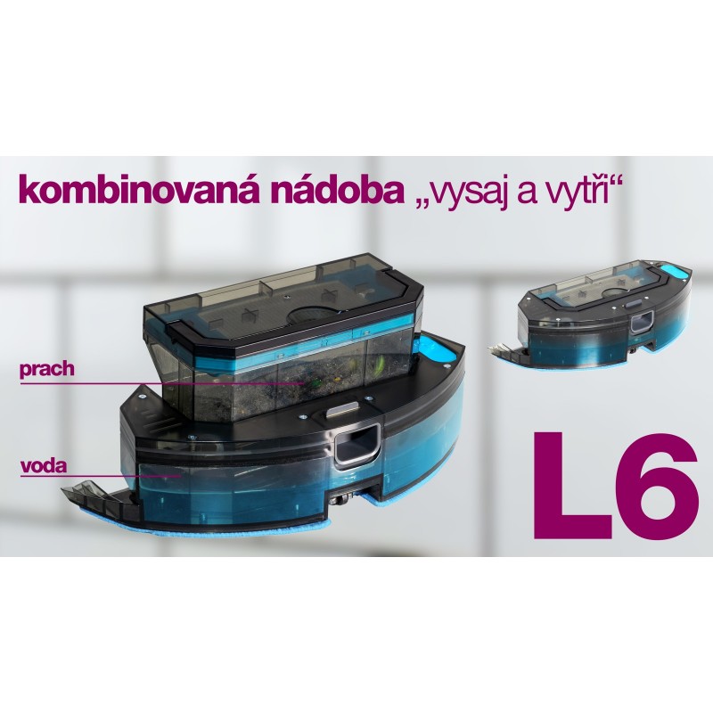 Salente L6 – robotski sesalnik z lasersko navigacijo in mokrim brisanjem