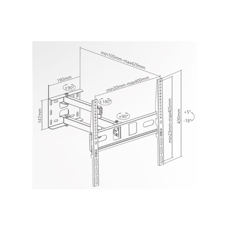 Superior nosilec za TV SUPSTV003 32