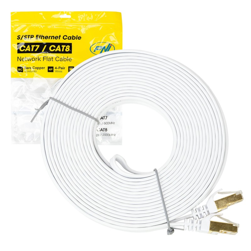 Ploščati omrežni kabel S/STP CAT7/CAT8 10m