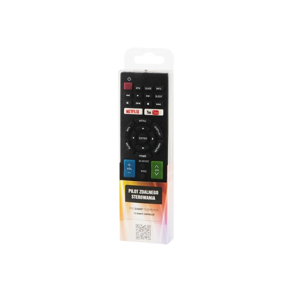 Daljinski upravljalnik BLOW LCD za SHARP III Netflix YouTube 8m 2xAAA