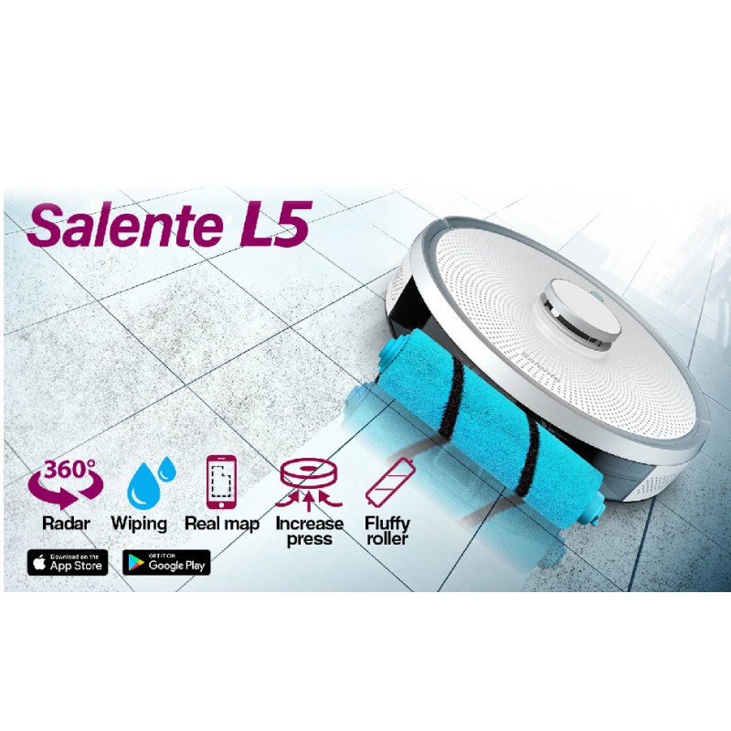 Robotski sesalnik Salente L5 WiFi, laser